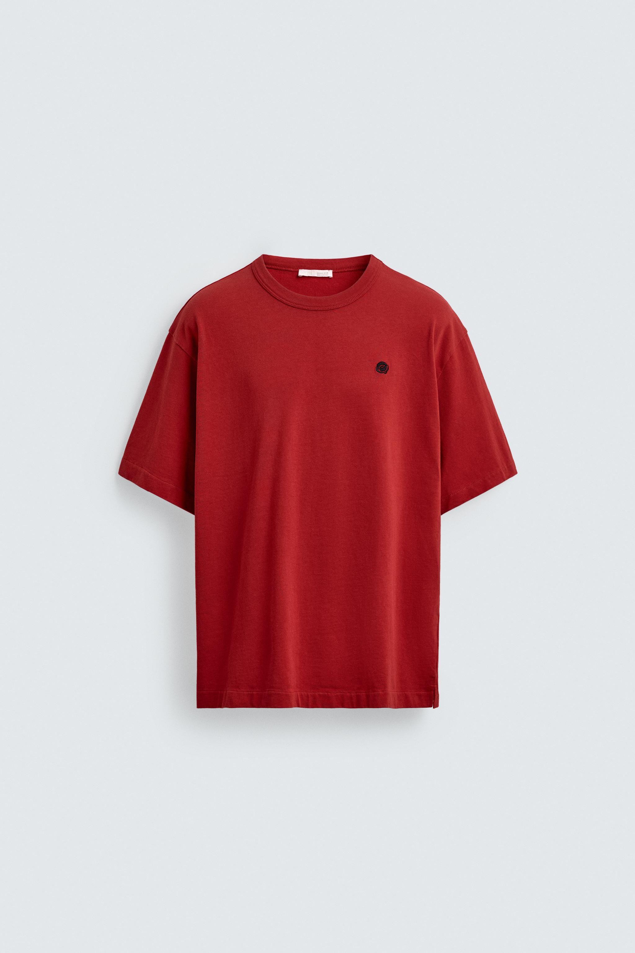 T-SHIRT BRODÉ EN CONTRASTE